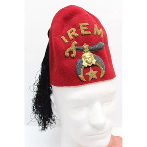 Sombrero Fez de Alta Calidad para Shriners, Color Granate, Personalizado, Masónico, con Borla Adornada, Ideal para Playa, Deportes, Viajes y Uso Diario - Product Image 1
