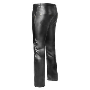 Pantalons en cuir pour hommes, dernier style, à vendre, meilleure qualité, prix bas, logo personnalisé, pantalon en cuir OEM - Product Image 5