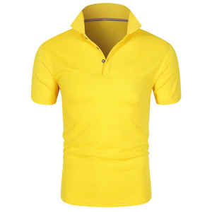 Polos deportivos informales transpirables de alta calidad para hombre, logotipo personalizado, venta al por mayor, camisetas de Golf para Polo, patrón sólido - Product Image 1