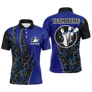 Wholesale Custom 100% Polyester for Polo <b>Shirts</b> for <b>Men</b> Personalized Sporty <b>Bowling</b> Uniforms Knitted <b>Bowling</b> <b>Shirts</b> - Product Image 6