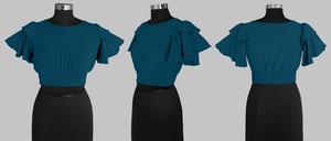 Indian Boutique Casual Western Wear para mujeres Western Tops Premium Trendy Fabric Girls Women Office Wear Women's Tops Exportador - Product Image 6