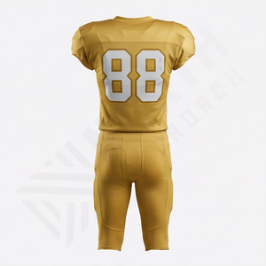 Uniforme de football américain de qualité à succès, dernier design, respirant, grande taille, caractéristique vintage, performance athlétique, vêtements d'équipe - Product Image 2