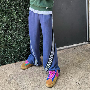 Pantalons pour hommes Custom Real Tree Warm Washed Cargos Jogger Sweatpants Skeleton Fleece Pants évasés empilés pour hommes - Product Image 5