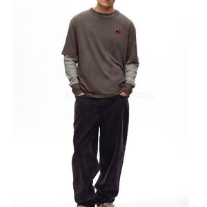 Camisa de manga larga de doble capa para hombre de estilo casual cómoda y de alta calidad 100% algodón de calidad premium - Product Image 3