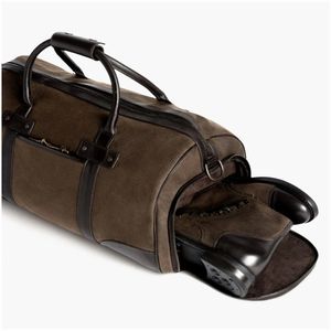 Vente en gros d'usine Sac polochon pour hommes Bagages pliables en cuir PU avec fermeture à glissière pour les voyages - Product Image 5
