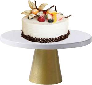 Hot Selling Hand Made <b>Cake</b> Stand With Natural Polish Finishes <b>Wedding</b> Gifts Usage Metal Aluminum 2 Tiers <b>Cake</b> Stand - Product Image 2