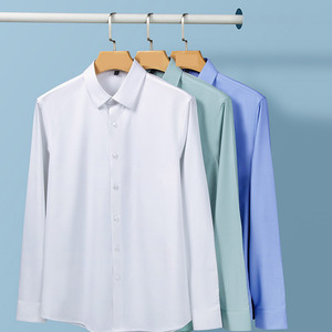 Chemise habillée de haute qualité dernière conception chemise chemise habillée en coton et polyester avec impression de logo personnalisé - Product Image 1