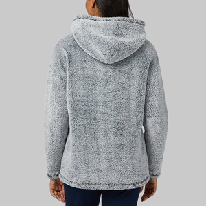 Sudadera con Capucha para Mujer con Forro de Sherpa y Personalización Completa, Hecha en Pakistán, Interior de Felpa para la Temporada de Invierno - Product Image 2