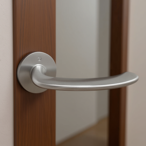 Marseille E1138Z/849 Pair of Door Handles with Stainless Steel Round Rosette F69 Blinds <b>Shades</b> & Shutters - Product Image 3