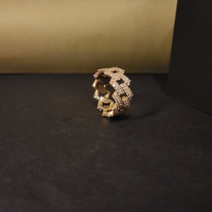 Hip Hop Exclusive Design 18Kt Fine Gold Ladies Diamond Ring Sterling Silver <b>Swag</b> For Daily Wear - Product Image 4