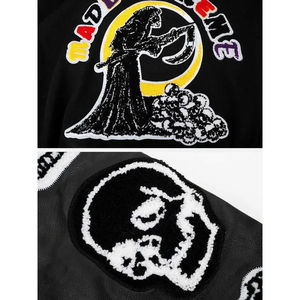 Chaquetas Varsity Lisas al por Mayor de Moda Otoño 2025, Cuello Alto, Puños y Dobladillo Acanalados, Ropa Deportiva Masculina, Chaqueta Varsity - Product Image 4