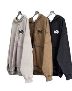 Logo personnalisé Vente en gros Molleton de coton unisexe Couleur unie Pulls à capuche pour hommes Vêtements et accessoires Vêtements pour hommes Sweats à capuche pour hommes - Product Image 2