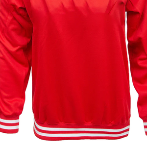 Hoodie Unisexe Oversize à Col Côtelé Imprimé et Doublé, Style Streetwear, Durable, Rouge, pour Femme, Entièrement Délavé à l'Acide, Hiver - Product Image 5