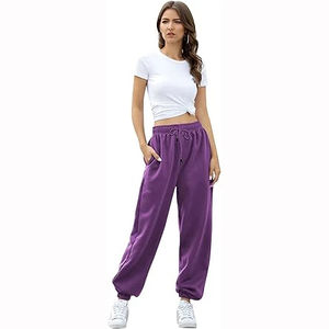 Nouveau pantalon de jogging droit imperméable en toile légère et confortable pour femme – Style doux au toucher – Vente en gros - Product Image 4