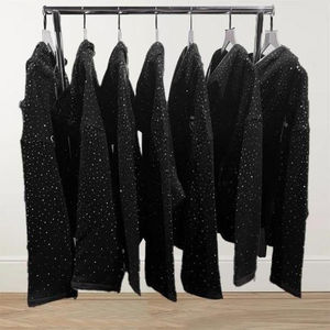 Sudadera con Capucha Extra Grande para Hombre, 100% Algodón, Diseño Sólido de Invierno, con Logotipo Frontal, Forro Polar, Bordado con Pedrería - Product Image 4