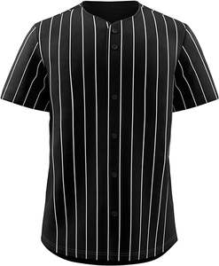 Gran oferta de camisetas de béisbol lisas, venta al por mayor, camiseta de béisbol de alta calidad a rayas en blanco personalizada, sin revisiones aún listas para enviar - Product Image 5