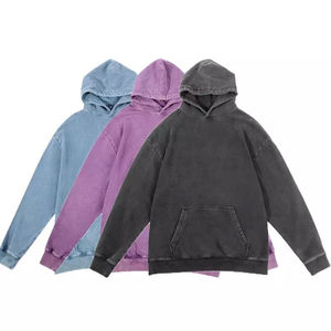 เสื้อมีฮู้ดผ้าฝ้ายแบบเต็มรูปแบบสำหรับผู้ชายเสื้อฮู้ดแบบสวมหัวโอเวอร์ไซส์ลายพิมพ์บ็อกซี่ฟิตสำหรับผู้ชายระบายอากาศได้ดี - Product Image 5