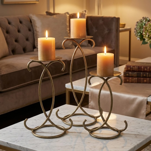 Candelabro de Hierro Forjado de Alta Calidad RK-331011, Soporte de Metal Decorativo Hecho a Mano para Decoración Moderna de Hogar de Lujo - Product Image 3