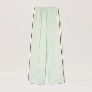 Venta al por mayor, diseñe su propio precio barato, pantalones de chándal Acampanados para mujer, último diseño, pantalones de chándal acampanados de algodón de banco sólido para mujer - Product Image 6