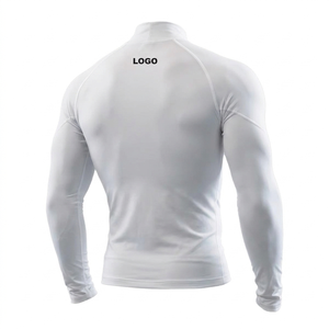 เสื้อแรชการ์ดแขนยาว หนัก 220GSM สำหรับทุกเพศ ป้องกันแสงแดด UPF 50+ เสื้อรัดรูป ป้องกันแบคทีเรีย ผลิตจากผ้าสแปนเด็กซ์/โพลีเอสเตอร์ - Product Image 2