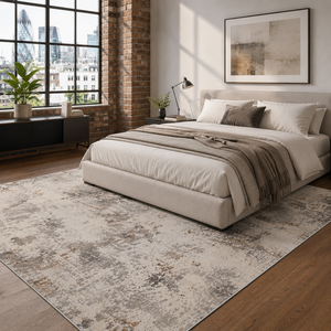 Netline Home Ordered Octagons Warm Taupe Heritage <b>Washable</b> <b>Rug</b> - Product Image 4
