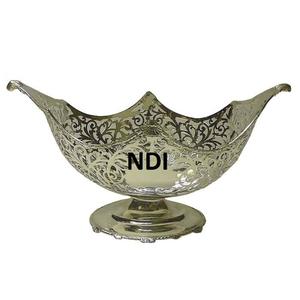 Tazón de servidor de comida redondeado decorativo grabado a mano de diseño moderno Tazón de servicio de comida para restaurante y hotel - Product Image 1