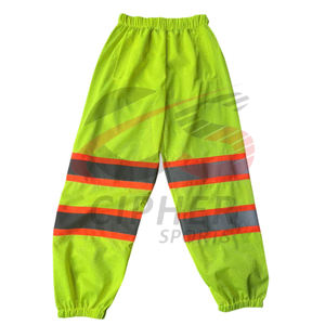 Pantalon de sécurité imperméable haute visibilité de haute qualité à rayures réfléchissantes travail poches multiples pantalon de travail d'hiver haute visibilité - Product Image 2