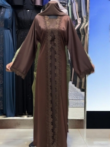 2026 Beautiful Dubai Abaya for Women Hand Work Kaftan Traditional Islamic Clothing and Accessory Designed for Muslims - Product Image 5