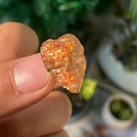 Pierres précieuses brutes naturelles de Sunstone en gros, éclat orange et reflet rouge Schiller, pierres brutes en vrac pour bijoux, pierres précieuses brutes en vrac