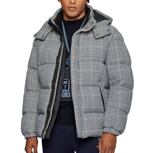 Veste matelassée personnalisée OEM pour hommes, logo personnalisé, veste d'hiver décontractée pour hommes avec poches, vestes matelassées pour hommes - Product Image 3
