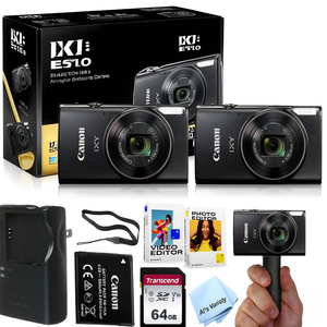 IXY 650 ELPH 360 HS Digital <b>Camera</b> with 64GB Memory Card <b>Stabilizing</b> Grip Software B-Series Accessories - Product Image 1