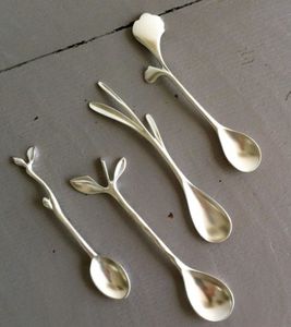 Cuchara de Servir de Latón para Mantequilla y Té, Chapada en Oro con Mango Largo, Logotipo Personalizado para Fiestas y Ceremonias, Cocina Ayurvédica - Product Image 2