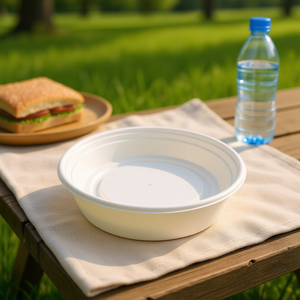 กล่องอาหารกลางวันแบบใช้แล้วทิ้งทรงกลม PP ขนาด 9 นิ้ว ทนทาน ใช้กับไมโครเวฟได้ ความจุ 48 ออนซ์ - Product Image 3