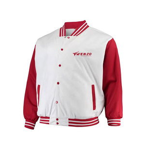 Vestes universitaires pour hommes, style classique universitaire, laine chaude, logo en cuir sur le devant, coupe confortable pour un usage décontracté, vêtements de rue, saison hivernale - Product Image 1