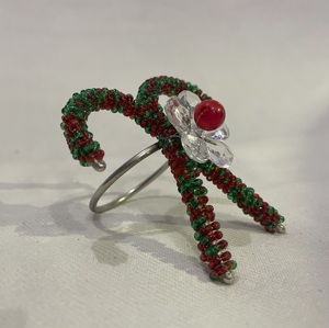 Luxe Noël Vacances Mariage Dîner Table Décor Perlé Serviette Anneaux Bonbon Canne Conception Personnalisable Couleurs Tailles pour La Maison - Product Image 4