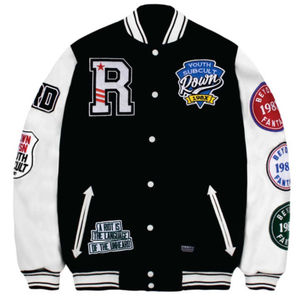 Chaqueta Universitaria Deportiva de Invierno para Hombre, Diseño Chenille con Logotipo Personalizado, Cuello Alto, Servicio OEM, Alta Calidad al por Mayor - Product Image 5