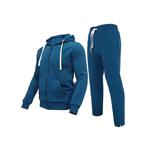 Survêtement pour homme avec logo personnalisé Survêtement pour homme double couche 100% coton - Product Image 4