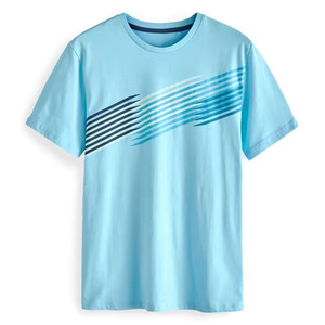 Vente en gros de t-shirts en coton de haute qualité pour hommes hauts de sport à manches courtes Fitness col rond entraînement de gymnastique chemises de course - Product Image 1