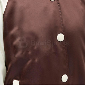 Veste d'hiver personnalisée en satin avec finition lisse et fermeture pour vêtements de mode - Product Image 4