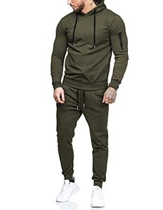 Survêtements en polaire écologiques d'hiver, vente en gros personnalisée, plusieurs couleurs unies, jogging pour hommes, polyester/coton de haute qualité - Product Image 2