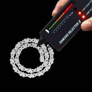 สร้อยคอเงินแท้925ชุบทอง VVS Baguette Moissanite เพชรแบบ Hip-Hop Heart Link Chain สำหรับผู้ชาย/ผู้หญิง - Product Image 6