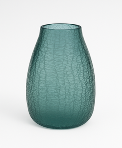 Vase en verre gaufré moderne Vase de mariage de table design floral vintage Vase à fleurs décoratif artistique - Product Image 3