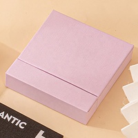 Boîtes cadeaux rectangulaires faites à la main de haute qualité avec logo privé en gros pour bijoux, bagues, colliers, boucles d'oreilles, emballage en carton