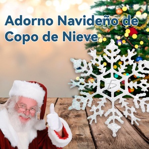 Decoración Colgante de Interior de Lujo con Forma de Reno y Copos de Nieve de Alta Calidad con Brillantina para Festivales - Product Image 2