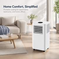 Climatiseur portable compact 5000 BTU avec télécommande, réfrigérant R290, classe A en termes d'efficacité énergétique, pour la maison