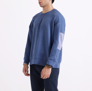 Vente en gros Sweatshirts unis en coton et polyester de qualité supérieure personnalisés Pull avec logo imprimé Sweat-shirt ras du cou pour hommes - Product Image 3