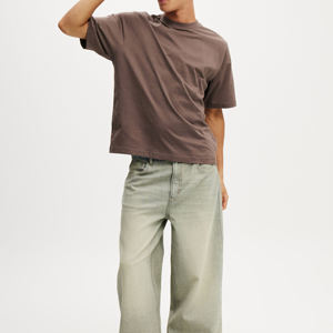 Boxy เสื้อยืดครอปสำหรับผู้ชาย, เสื้อครอปผ้าฝ้าย100% หนาระบายอากาศได้ดีพิมพ์ลายดิจิตอล - Product Image 4