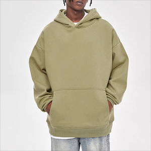 Sudadera con Capucha de Poliéster/Algodón al por Mayor para Hombre, Gruesa, 320/340 Gsm, Logotipo Bordado Personalizado, Felpa Francesa, Lisa, para Invierno - Product Image 4