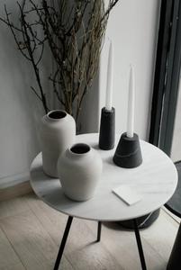 Bougeoir en marbre noir superfin Bougeoir décoratif nouveau design fabriqué à la main pour l'éclairage de Noël - Product Image 5