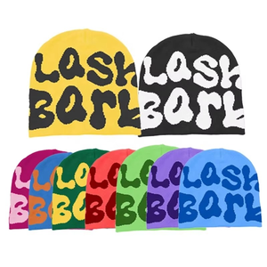 2025 gorros de alta calidad con logotipo personalizado Y2K Unisex sin puños Jacquard Mohair gorros de punto peludos gorros de mohair de invierno gorros de mohair sombreros - Product Image 6